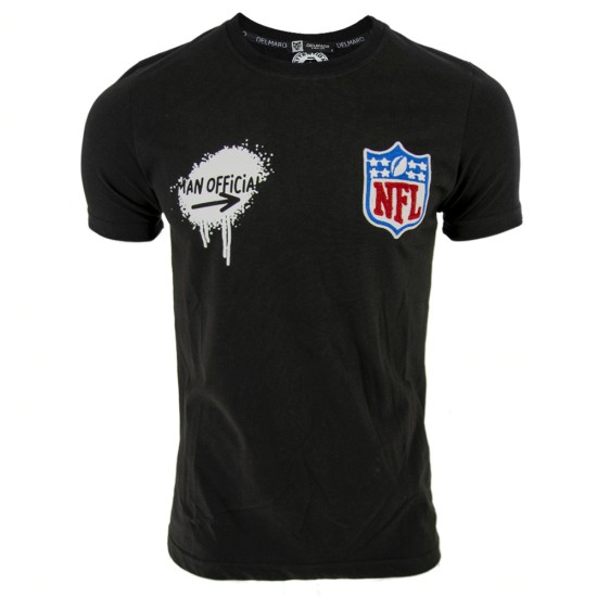 Мъжка черна тениска NFL Ft6763