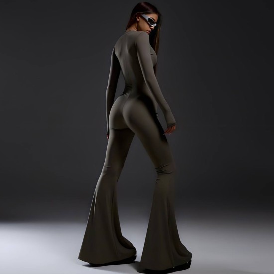 Спортен гащеризон, цвят зелен, jumpsuit, Ft8178 Спортен гащеризон, цвят зелен, jumpsuit, Ft8178