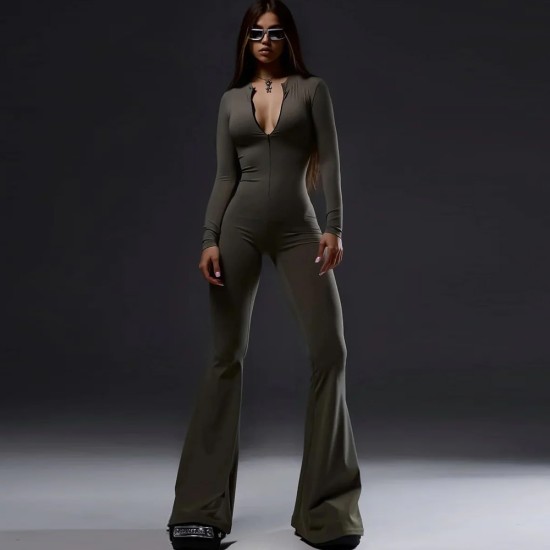 Спортен гащеризон, цвят зелен, jumpsuit, Ft8178